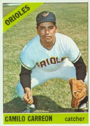 1966 Topps Baseball Cards      513     Camilo Carreon